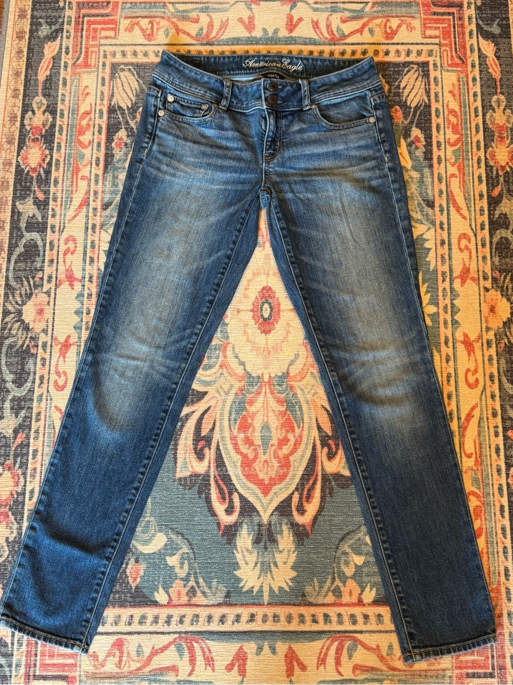 AMERICAN EAGLE Women's Dark Blue Skinny Jeans